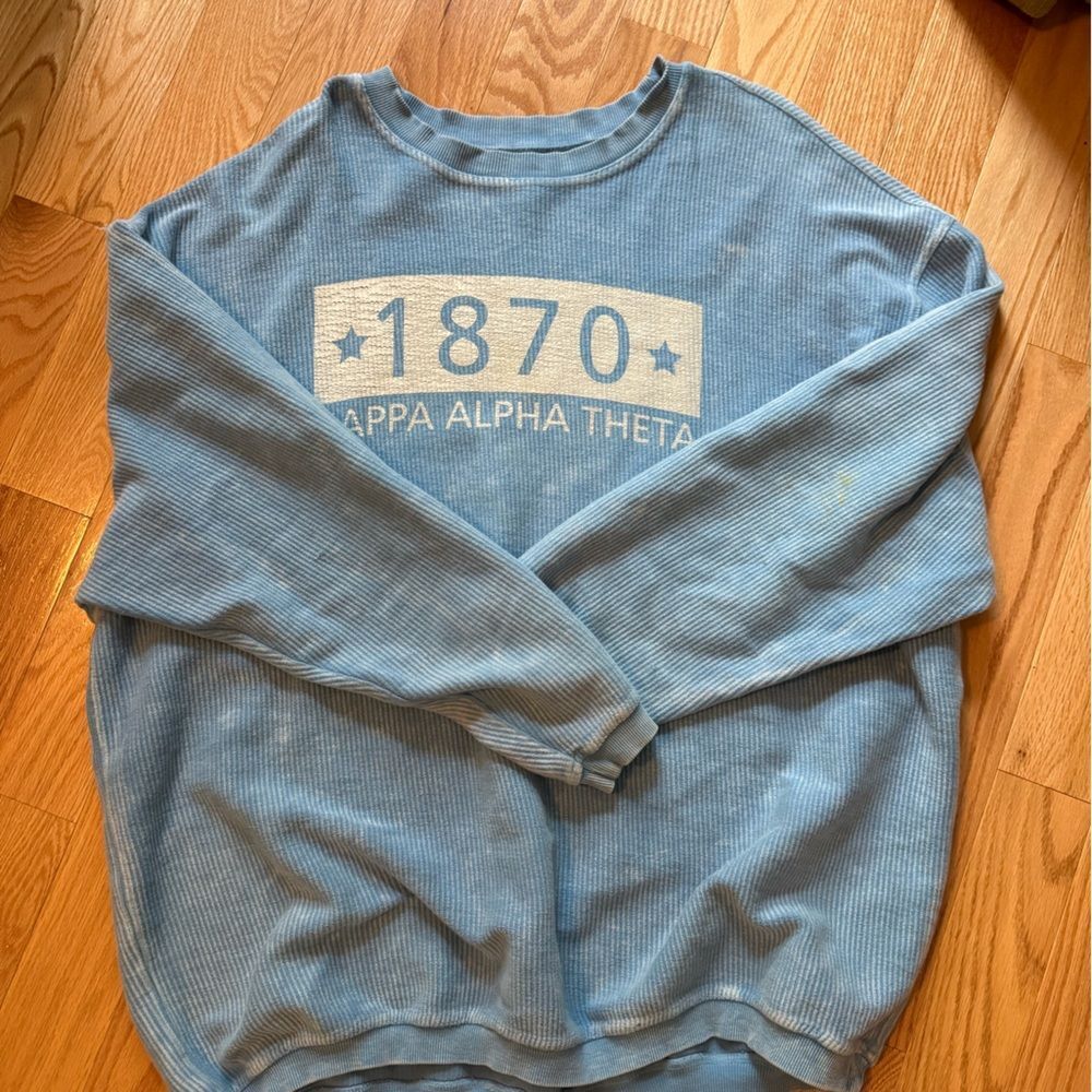 Kappa Alpha Theta Blue Crewneck Women's Jacket